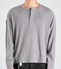 Beoteunseoul Ecocosy Henley Neck Knit T-Shirt (Gray)