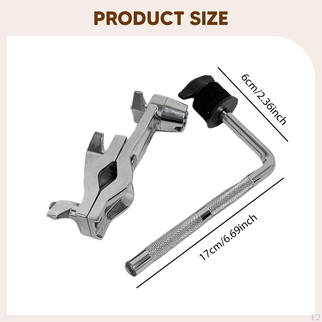 Cymbal Arm Holder Extension Mount Clamp Metal Thickened Adjustable Angle Versatile Portable