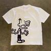 Funny Cartoon Boy Character Graphic T-and Kids Tshirt Men Short Sleeve Vintage 90s Loose Oversized Street Casual Daily Tops