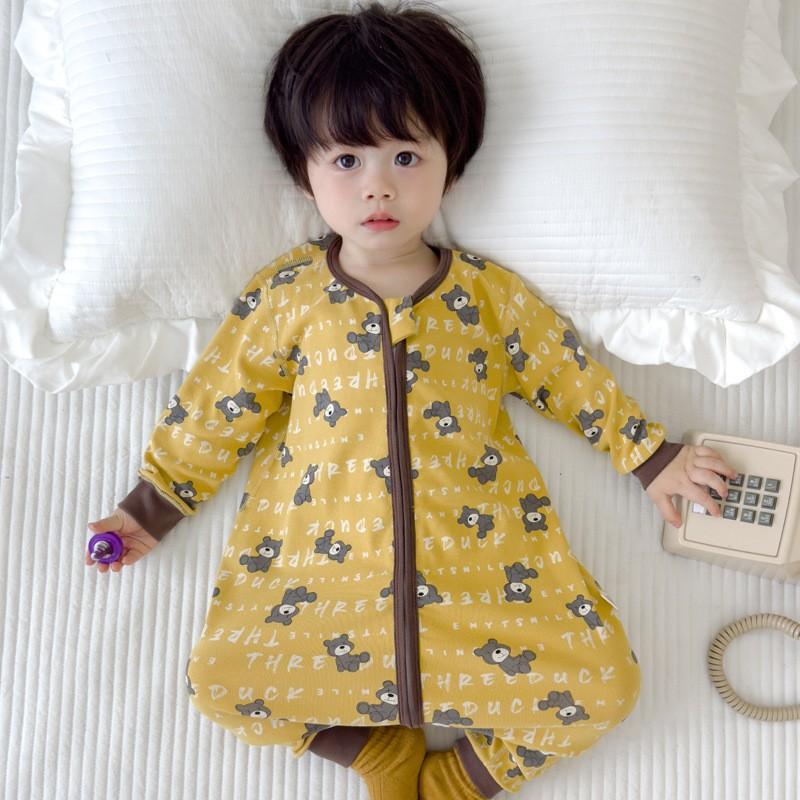 Cotton Baby Sleep Sack With Legs Toddlers 1-3 Years Winter Wear Soft Non-Bone Design Anti-Kick Cover