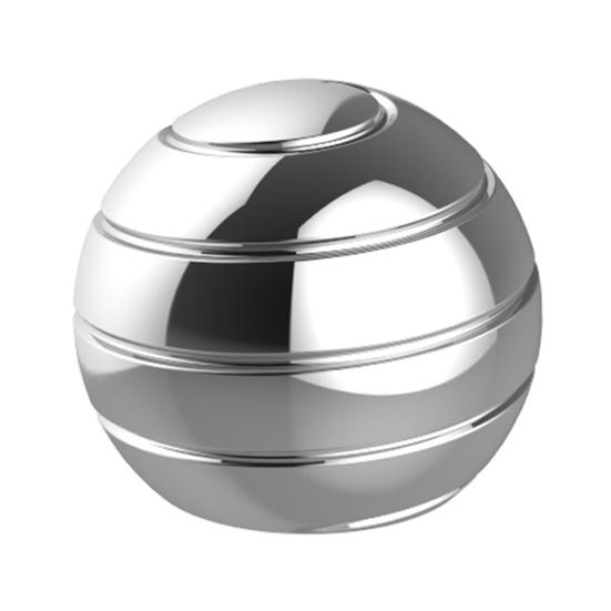 

Металлическая кинетическая настольная игрушка для детей и взрослых, оптическая иллюзия для всего тела, спиннер, настольный гироскопический мяч для снятия стресса серебряный