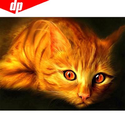Diamond Embroidery Cat 5D DIY Full Round Cross Stitch Diamond Painting