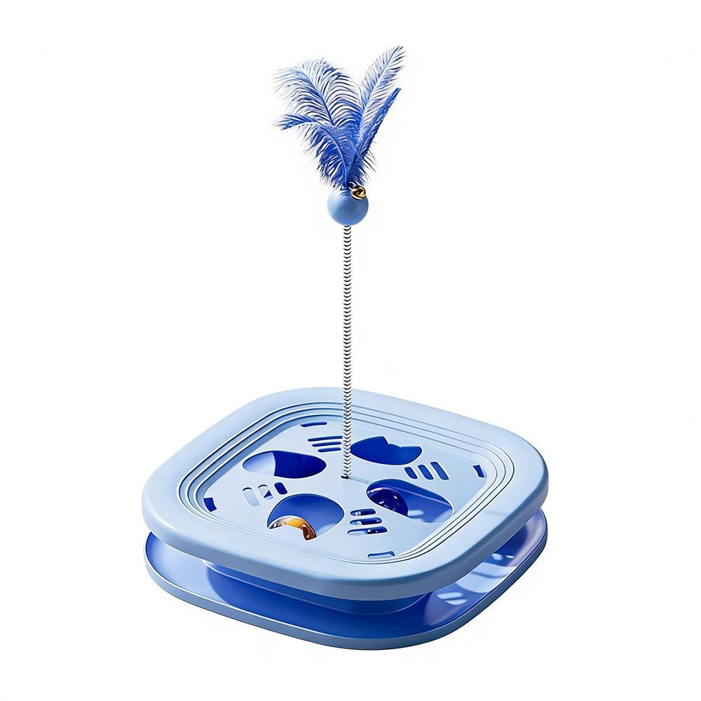 Funny Maze Game Cat Scratching Posts with Ball Compact Size Cat Interactive Toy Teaser Wand Cat Puzzle Toy Indoor