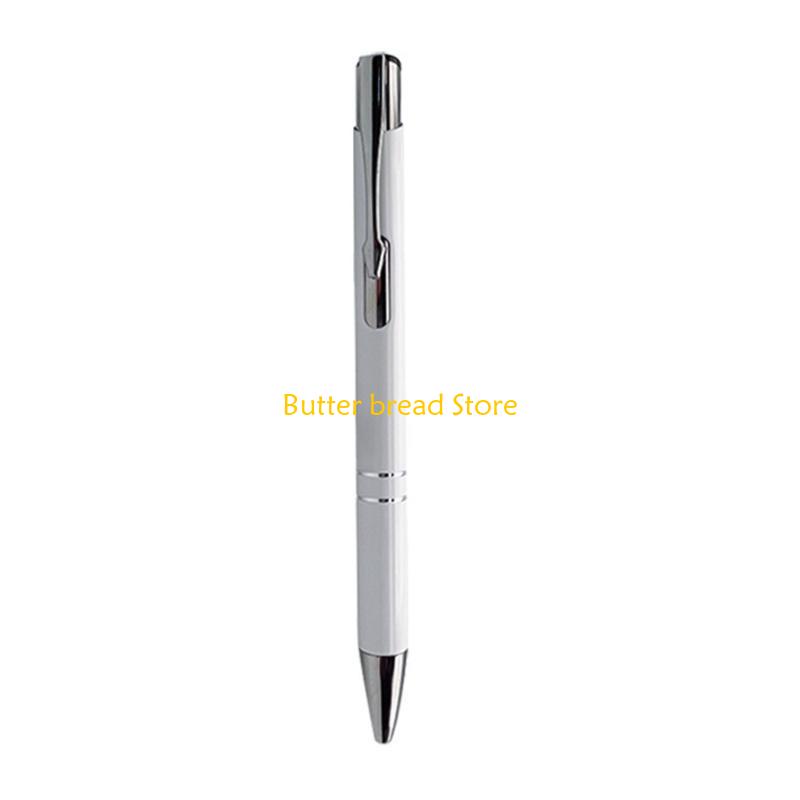 W89C 10 Pcs 1.0mm Ballpoint Pen Metal Retractable Work Pen Pretty Journaling Pen Gift