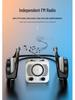 Sports Noise-Cancelling Bluetooth Ear Hook Earphones with TWS & Radio Function