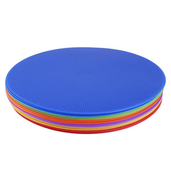 Football Training Mark Plate Non-slip Agility Training Vibrant Color Soccer Training Obstacle Logo Round Disc for Exercise
