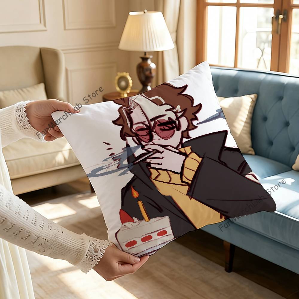 WWilbur Soot Fanart Cushion For Bedroom Car Coffee Shop Room and Living Room Sofa Decorative Pillow Cover Case