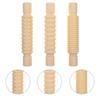 Handmade Wooden Rolling Pin For Dough And Clay Projects With Smooth Edges 3Pcs