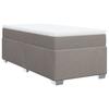 Vidaxl Letto Continentale Con Materasso, Taupe, Tessuto, 90X200 Cm