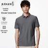 Zhuangji Men's Textured Short-Sleeve Polo Shirt