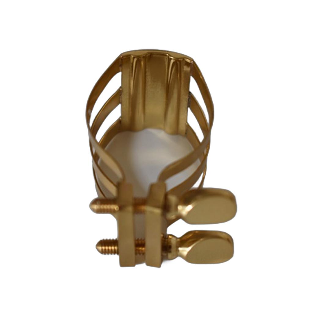 Double Screw Adjust Brasses Alto Saxophone Mouthpiece Ligature Clip Climp Saxophone Fastener Clip For Alto/Tenors