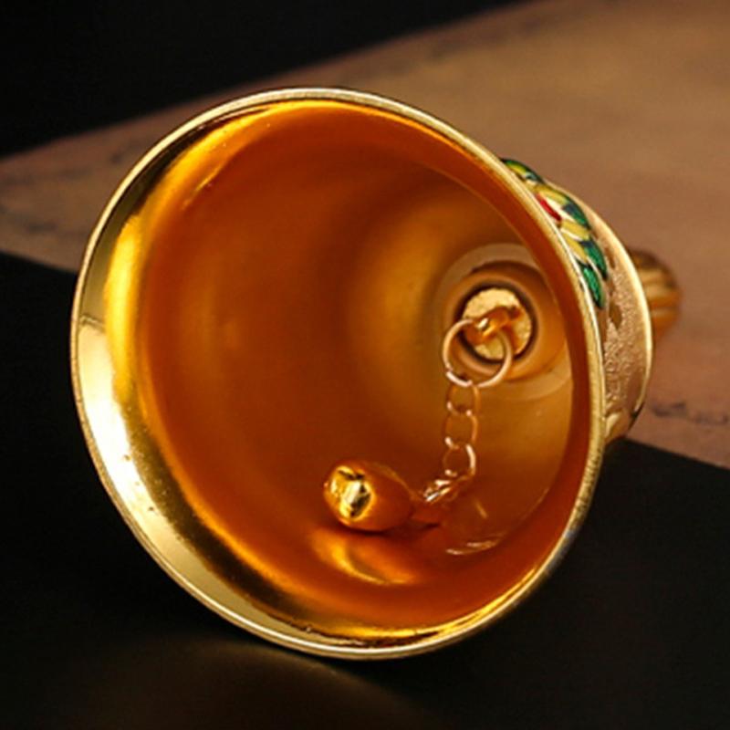 Europäischer Stil Pfauen-Glocken Metall-Handglocken für Senioren Kleinkinder Erwachsene Kinder Rufglocke Handglocke für Bar Hotel