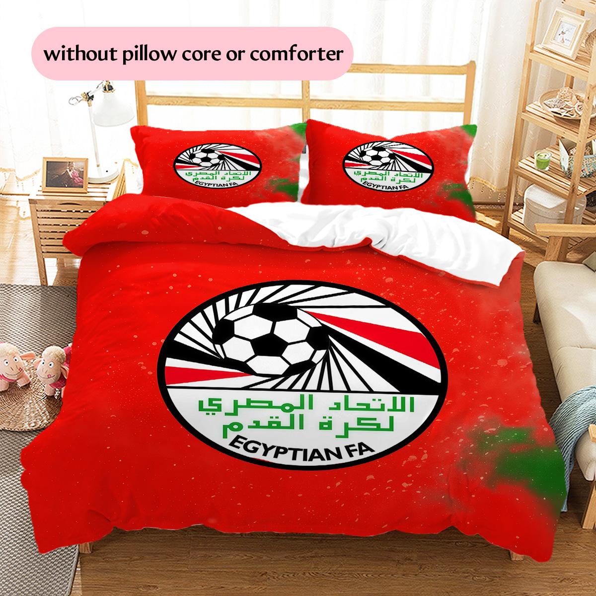 Egyptian FA Pattern Bedding Quilt Set  Home Decoration  Gift (1 * duvet cover + 2 * pillowcase  without core) 135x200cm