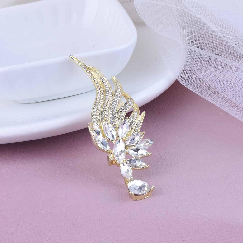 Creative Angel Feather Brooch Retro Romantic Pin Elegant Charm Jewelry Accessories Party Birthday Festival Gift Souvenir Trend