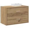 VidaXL Cabinet with 2 Drawers Artisan Oak Engineered Wood, Storage Cabinet, Sideboard, Buffet Cabinet, Cabinet 858837