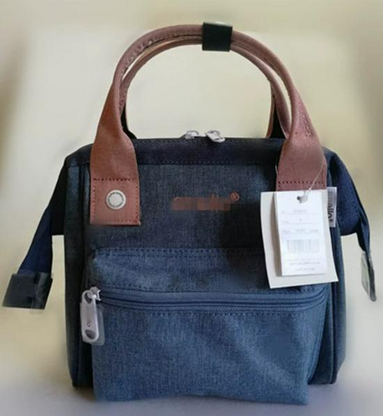 

Rakuten Japan Colorblock Mummy Bag: Large Capacity 3-Way Shoulder, Handbag, & Crossbody for Mothers & Babies Small