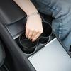 Hidden Console Storage Tray Fits Tesla Model Y Juniper 2026 Model Y L Translucent Smoked ABS Box 2/4/6PCS Silicone Anti-slip Set