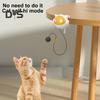 An der Tür hängendes, flauschiges Katzenballspielzeug, elektronischer, selbstspielender Haustierball, automatisch anhebender Fellball, Schnurspielzeug, interaktives Katzenspielzeug für Hauskatzen