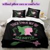 The Wicked Witch  Alice Pattern Bedding Quilt Set Quilt Cover Pillowcase Home Decoration Birthday Gift (1 * duvet cover + 2 * pillowcase, without core