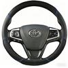 Coprivolante in Pelle Microfibra Nera per Toyota Camry 2015 2016 2017 Avalon 2013-2018 Custodia Fai-da-te per Volante Auto