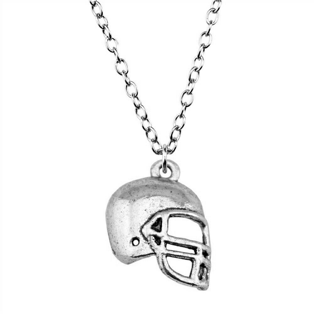 Athlete Charm Necklace Sports Adventure Pendant For Men Outdoor Enthusiast Jewelry 43cm Chain