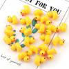 Mini Home Crafts Fairy Resin Animals Yellow ducklings Ornaments Miniature Figurine
