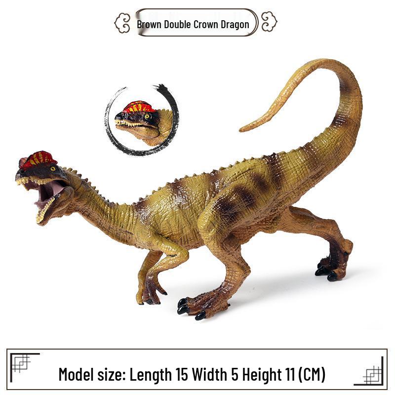 Dilophosaurus Dinosaur Model Toy with Opening Crest and Double Spines