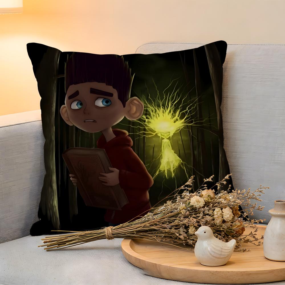 Cushion Cover Linen SkinFriendly Soft Decorative Case For Sofa Home Decor Anime PParaNorman Pillow Cover