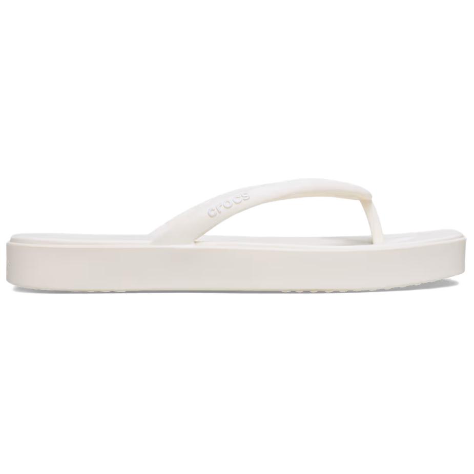 Crocs Fashionable Lightweight Flip Flops Women Footwear White 214161-0WV