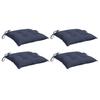 Chair Cushions 4 Pcs Navy Blue 40 X 40 X 7 Cm Oxford Fabric