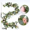 2Pcs Artificial Easter Egg Wreath Rustic Spring Vine Decoration for Festive Home Party Craft Art Table Runner  Easter Decor