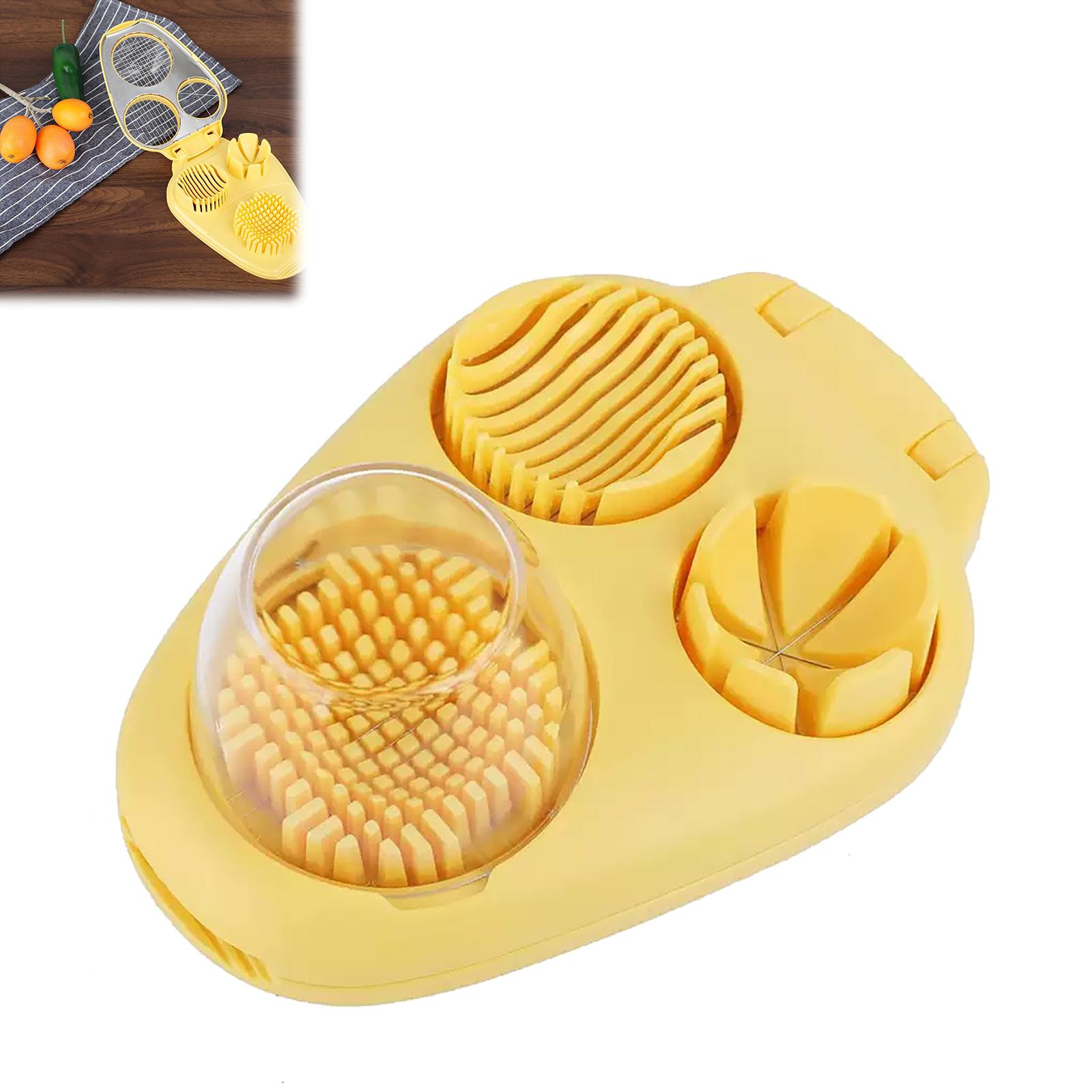 Egg Slicer Egg Divider Egg Opener For Boiled Eggs Egg Cutting Tool For Round And Oval Slices Vacuum Containers For Vacuum Sealer жёлтый