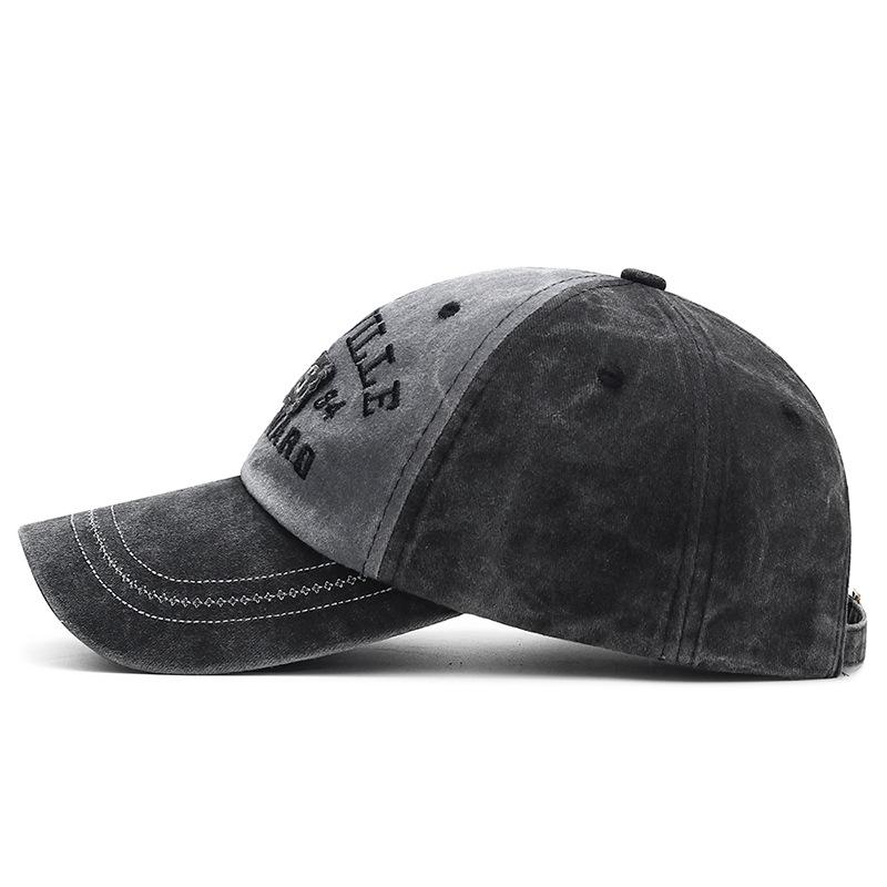 Trendy Distressed Embroidered Letter Baseball Cap for Men and Women