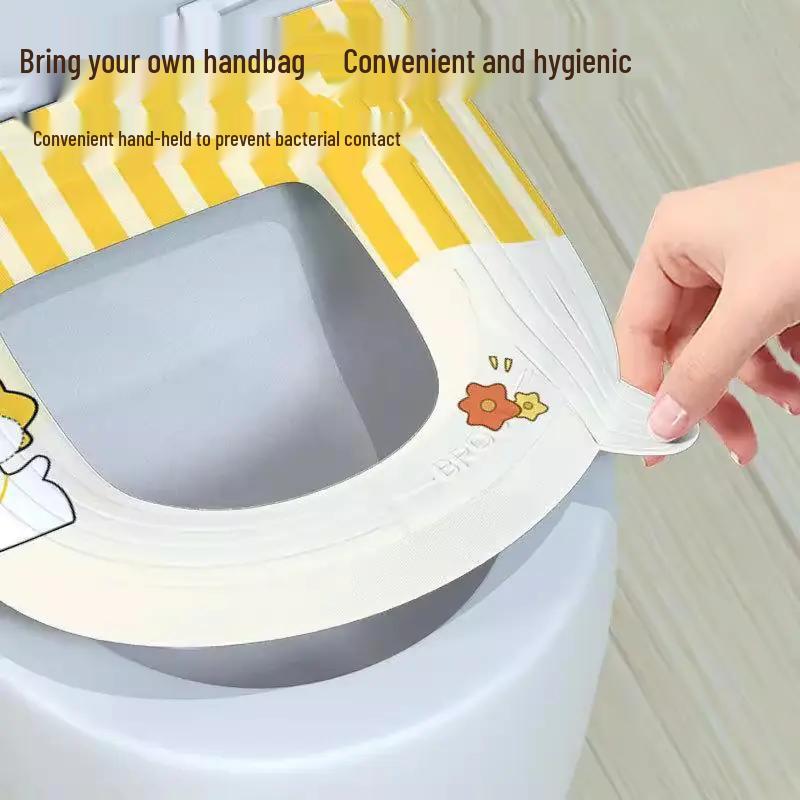 Coussin de siège de toilette universel imperméable lavable sans eau et housse adhésive