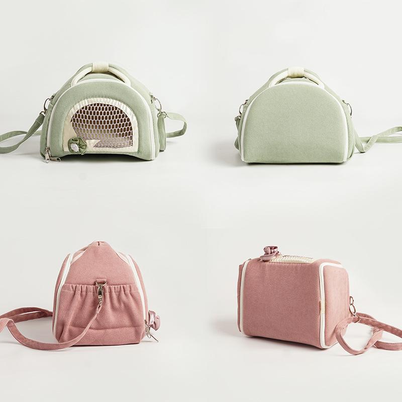 1Pc Pet Bag for Vaccinations, Anti-Loss Backpack, Crossbody Bag, Small Pet Carrier, Breathable and Warm, Out-of-Home Bag