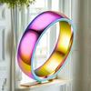 Women's Simple Titanium Steel Ring: 2mm, 4mm, 6mm Plain Band, Round Arc, Japanese & Korean Style, Couple Jewelry