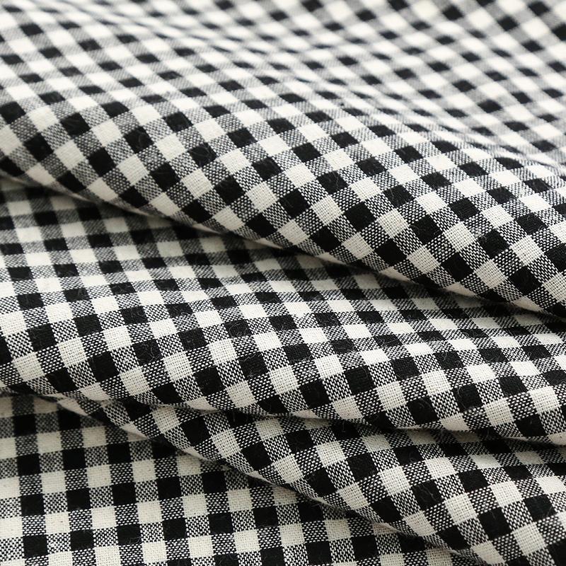 145x50cm Pure Cotton Plaid Fabric For Women's Dresses, Shirts, Tablecloths, Home Decoration Handmade DIY Fabric TJ7400