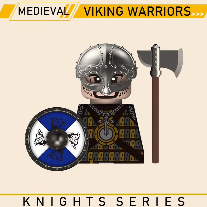 Medieval Military Knights Series Building Blocks Castle Army Soldier Figures Shield Sword Accessories Warrior Bricks Gifts Toys