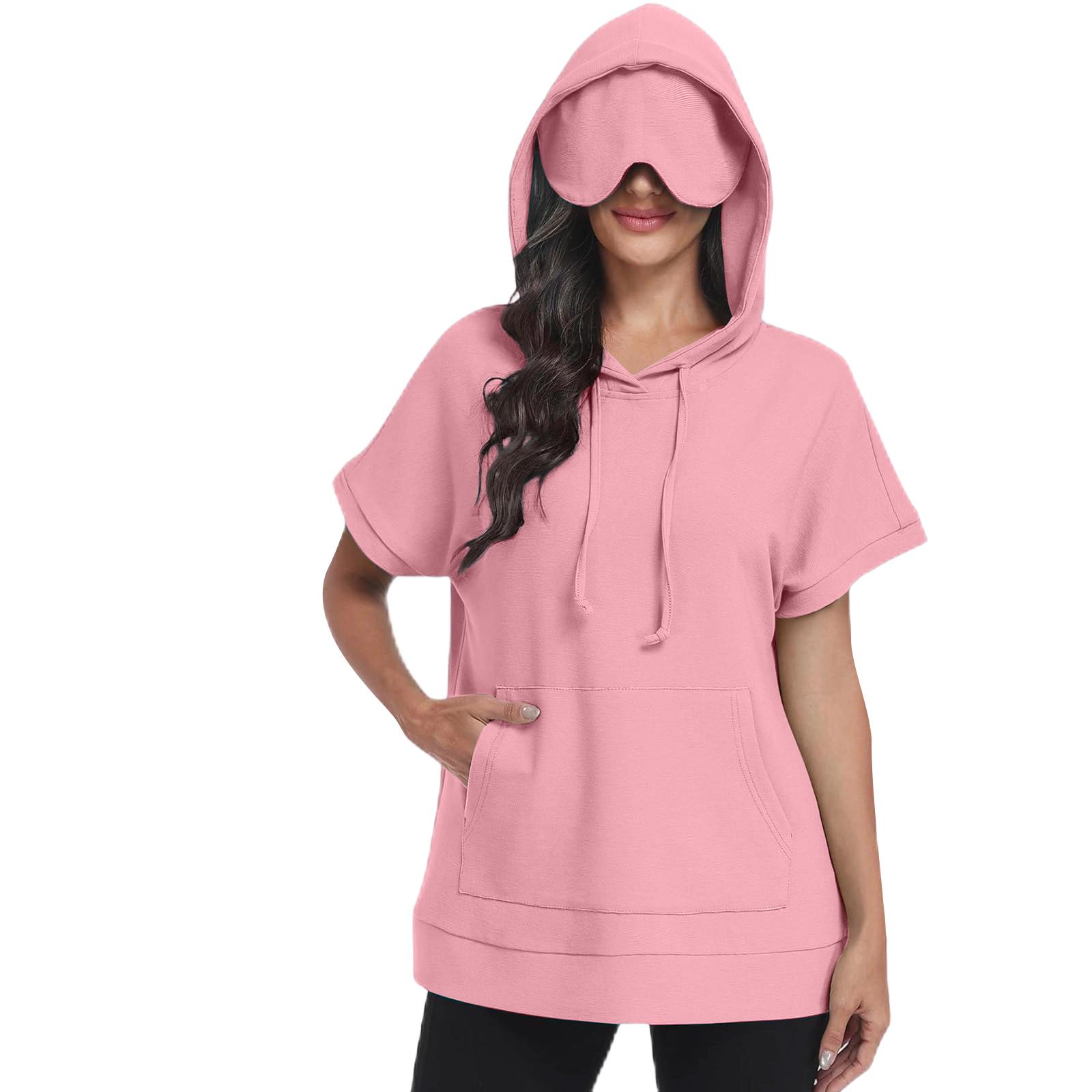 Ladies  Color Fashionable Temperament Elegant Hooded Top L