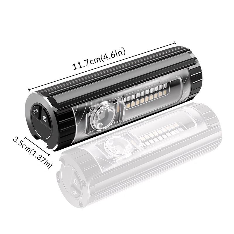 High Brightness COB Bike Front Light - Waterproof, Magnetic, Long-Lasting, Durable Aluminum Alloy for Cycling