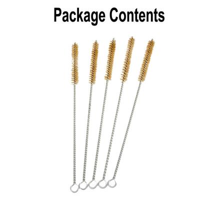 Tubo 5pz Spazzole per Tubi Filo 10-30mm Pulitore Cilindro