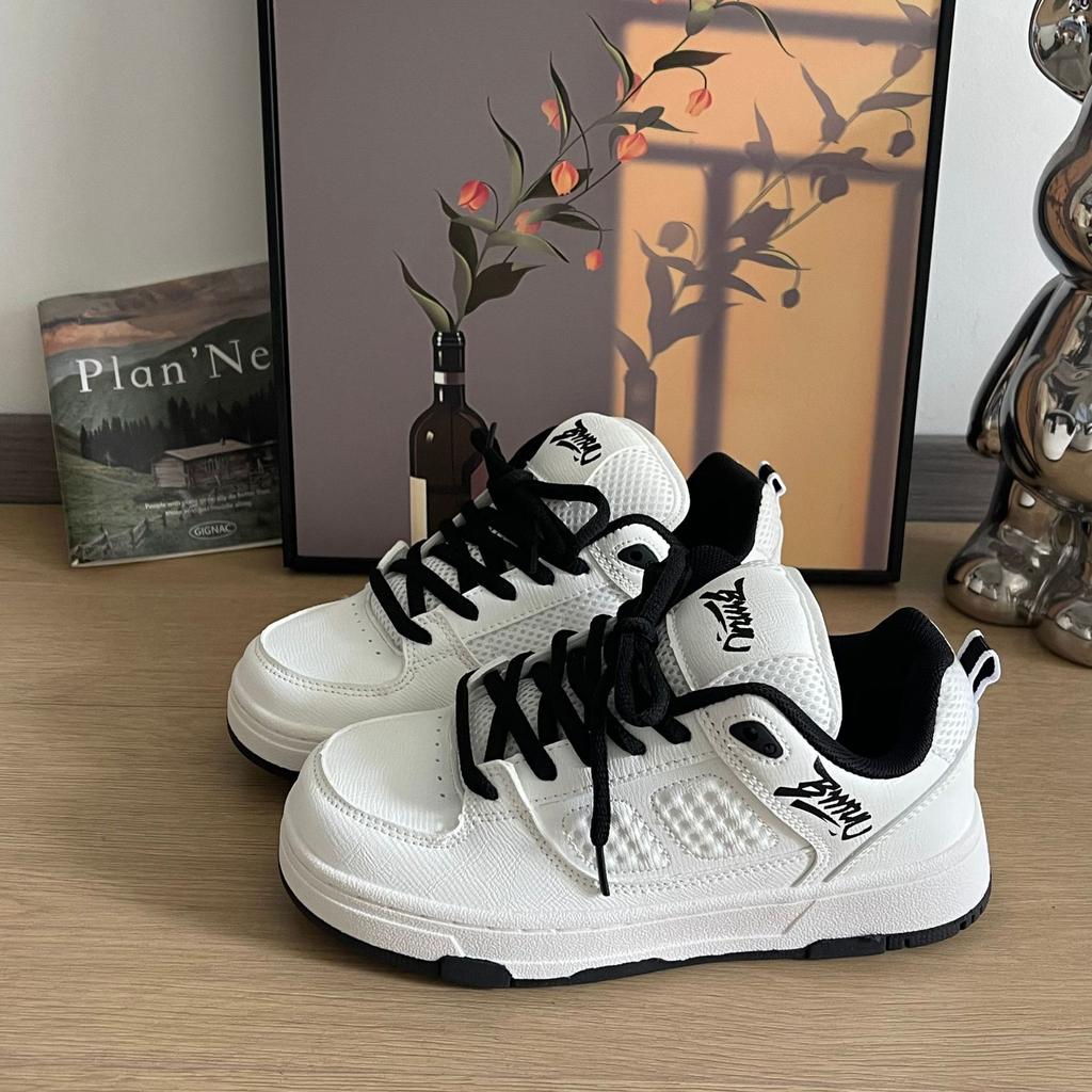 Summer Ins White German Training Shoes Chic Niche Retro Breathable Board Shoes