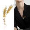 Modieuze En Exquise Tarweaar Broche, Damesjas En Pak Accessoires, Stijlvolle Borstbloem Gesp Pin