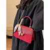 Light Luxury Retro Red Wedding Bag For Women Texture Versatile Shopping Handbags Female Commuting One Shoulder Crossbody Bags