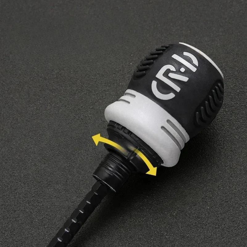 

Набор отверток с храповым механизмом, короткая головка в форме редиса, высокая твердость, экономит труд, многофункциональный, двойного назначения чёрный