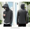 New 2026 Men's Summer Ice Silk Sunscreen Jacket, UV Protection, Outdoor Thin Breathable Lightweight Sunscreen Clothing