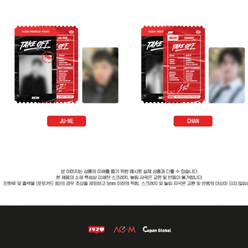 Icon   06 Ticket Holder Set 2023 Ikon World Tour Take Off