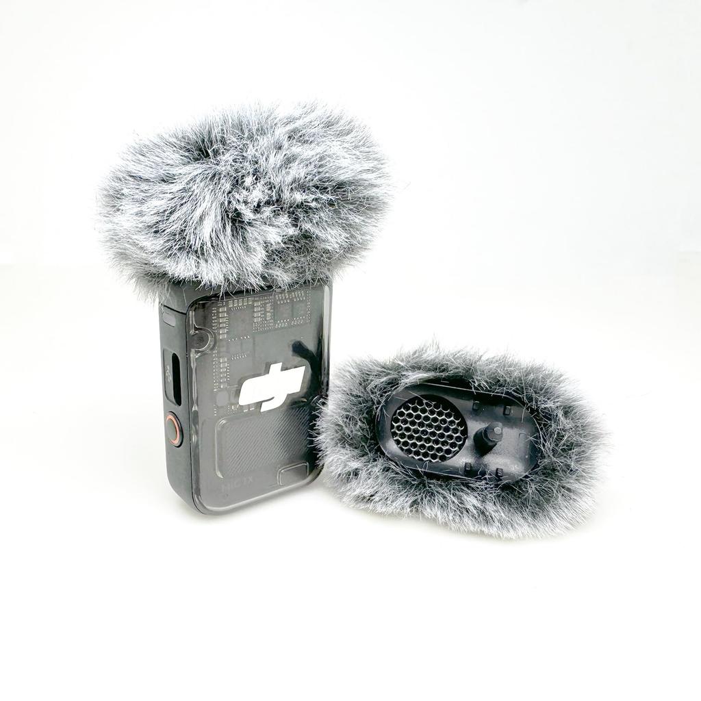 Kimyoaee For DJI Mic 2 Windshield Pocket 3 Lavalier Microphone Accessories Set of 2 Windshield Pop Filter Noise Reduction Foam Gray Windscreen/Osmo -