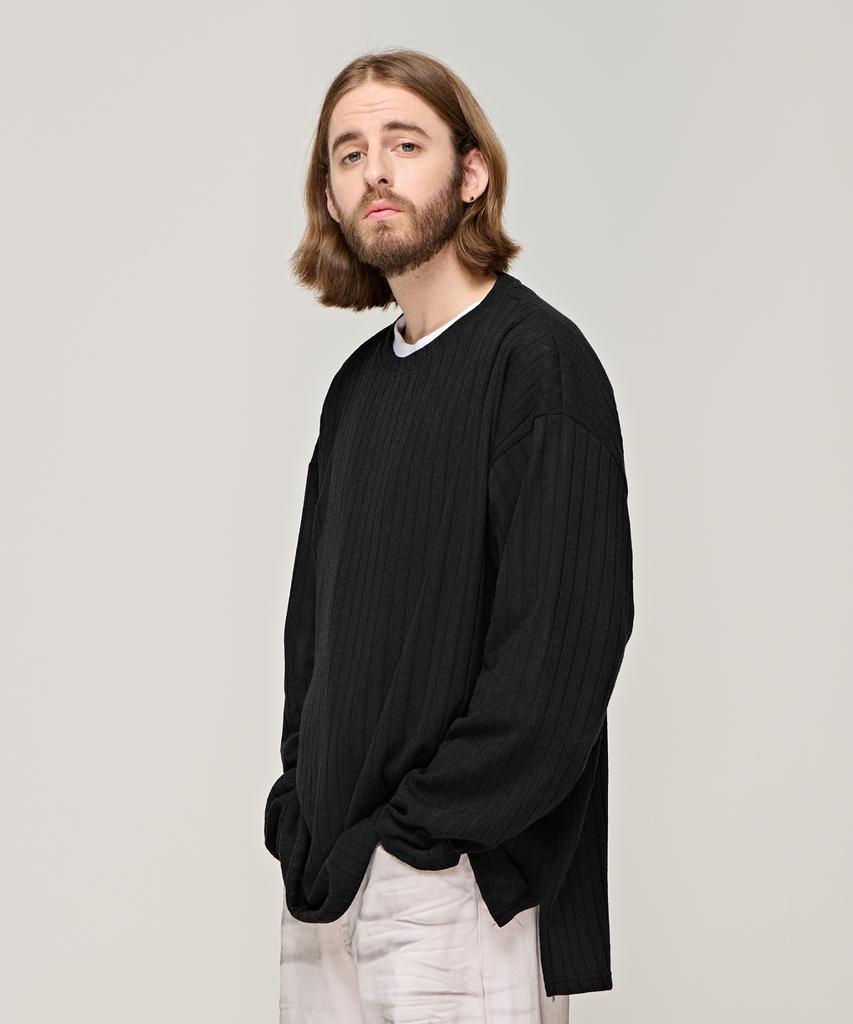 CARGOBROS Cb Ribbed Round Over Knit (Black)