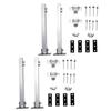 2 Set Solar Panel Mounting Brackets Adjustable Angle 15 to 30 Degrees Aluminum Alloy Solar Panel Rack for Balcony Roof